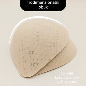 1 cm tanak uzorak s ćelijama, dišući oblik kapljice vode, masažni bezšivni jastučić za grudi s latex osjetom – zamjenska čašica
