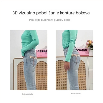 Silikonska podložka za kukove – pojačana, nevidljiva i bez tragova za punije kukove, ženski model, izlazak proljeće 2025