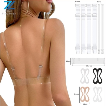 Set od 11 komada: prozirne naramenice za ramena i antislip kopče — TPU — Shangmeijia — proljeće 2025