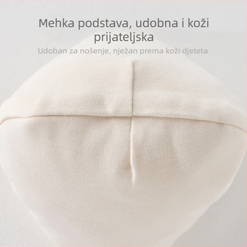 Dječja kapica za bebu, dvostruko slojna od 100% pamuka, za sve sezone, kupolastog oblika, bez oboda, prozračna i otporna na vjetar