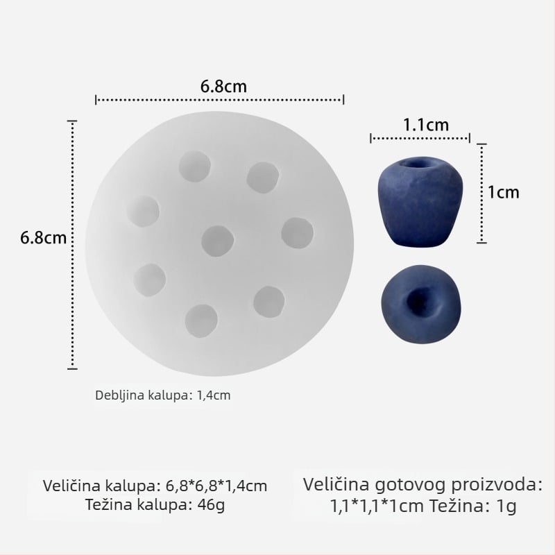 Kalup za kolače od silikona – nepravilan oblik, voćna serija – za aromatične svijeće