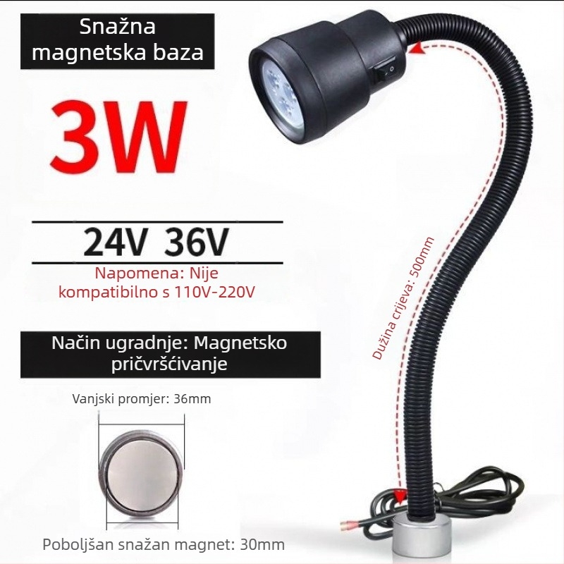 LED radno svjetlo za strojeve - Unique, 220V, Model 1, Kompatibilno s 1 modelom
