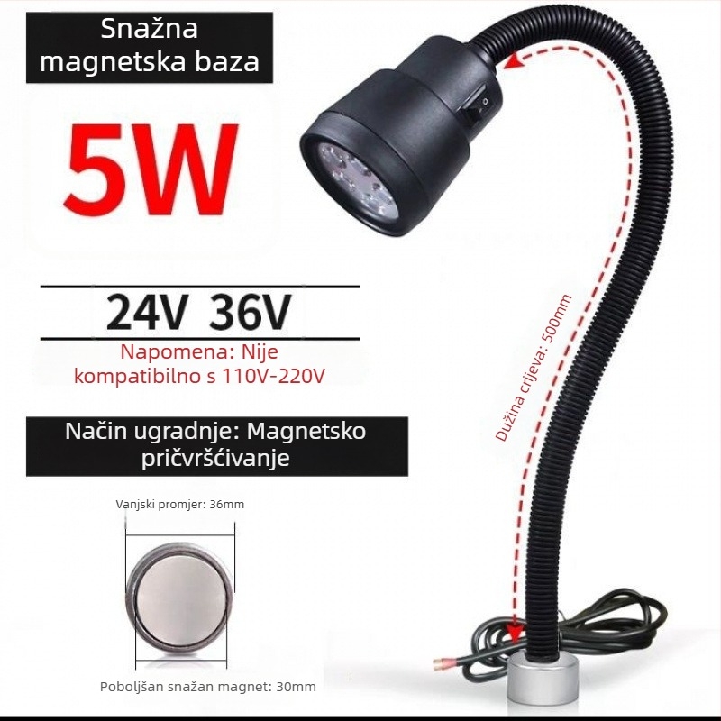 LED radno svjetlo za strojeve - Unique, 220V, Model 1, Kompatibilno s 1 modelom