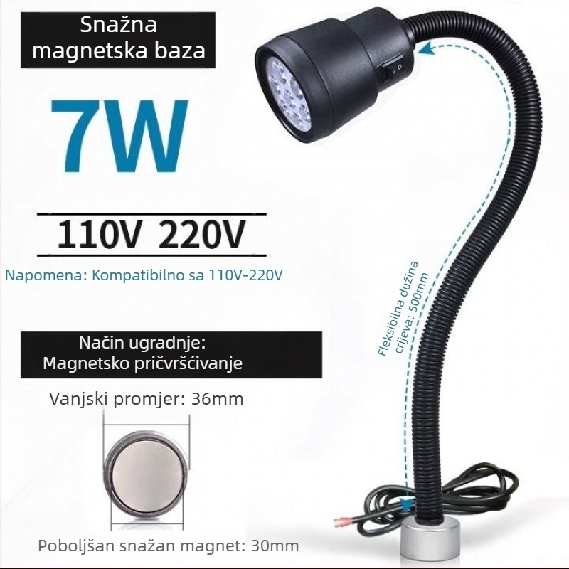 LED radno svjetlo za strojeve - Unique, 220V, Model 1, Kompatibilno s 1 modelom
