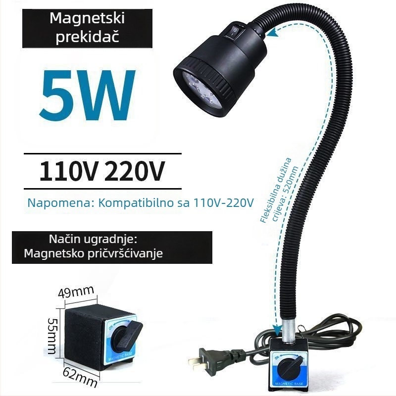 LED radno svjetlo za strojeve - Unique, 220V, Model 1, Kompatibilno s 1 modelom