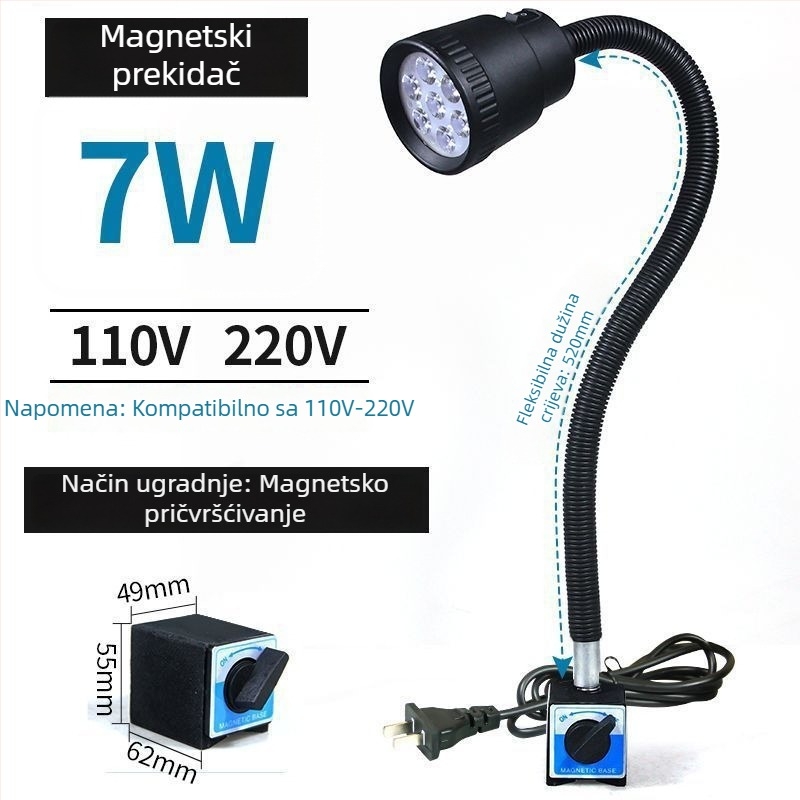 LED radno svjetlo za strojeve - Unique, 220V, Model 1, Kompatibilno s 1 modelom