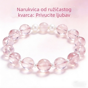 Ženski narukvica od prirodnog kristala, dizajn konstelacijskih perli, svjež i sladak stil, izrada perlama