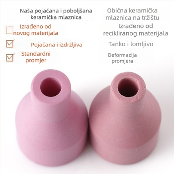Houghty One keramička mlaznica za zavarivanje argonom – porcelinska mlaznica za argonski luk