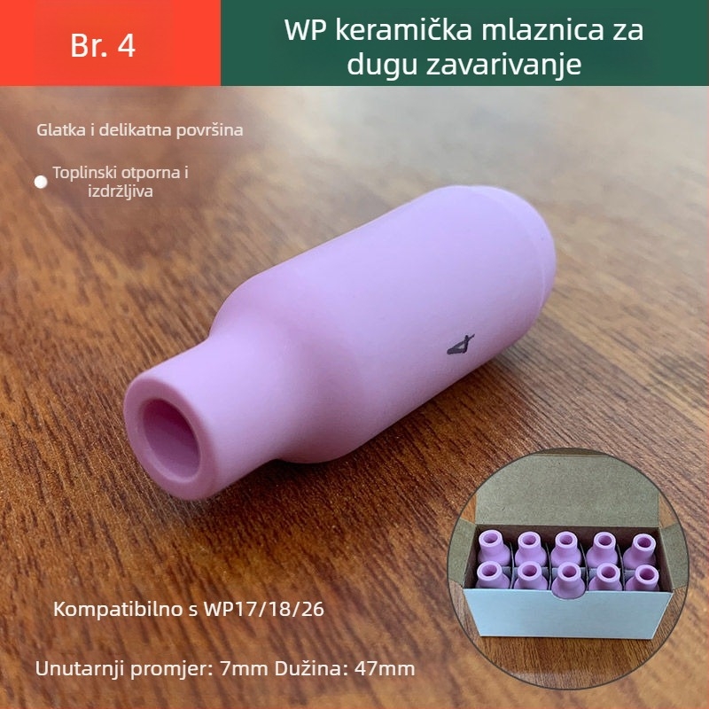 Houghty One keramička mlaznica za zavarivanje argonom – porcelinska mlaznica za argonski luk