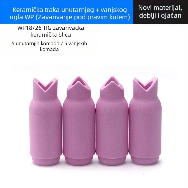 Houghty One keramička mlaznica za zavarivanje argonom – porcelinska mlaznica za argonski luk