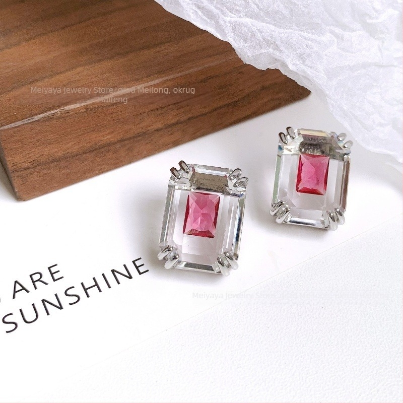 Set naušnica i ogrlice | Dijamantni kristali, O-lanac, Privjesak od legure, Uzorak: srce / kapljica / zvončić