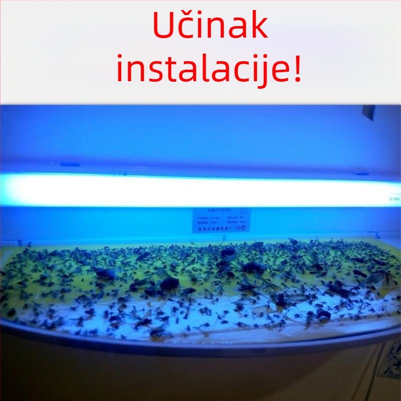 Zidna lipljiva lampa za komarce za restorane i hotele, UV svjetlosna zamka, pokriće 61 m²+, ABS kućište, 1 godina jamstva