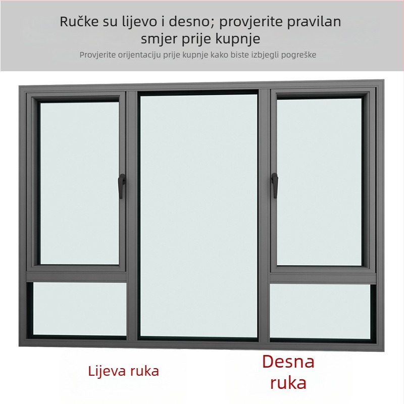 Kvaka za prozor od cinkovog legura, moderan stil, univerzalna, model 535353, pogodna za krilne i klizne prozore