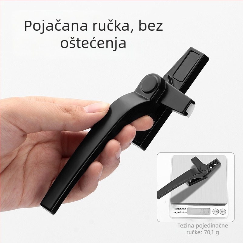 Kvaka za prozor od cinkovog legura, moderan stil, univerzalna, model 535353, pogodna za krilne i klizne prozore