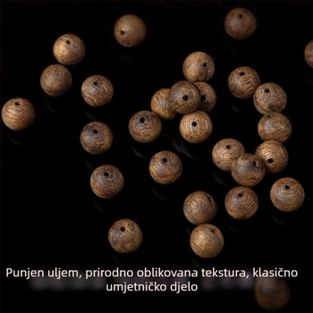 Prirodne agarwood perle – lagani luksuzni stil, DIY pojedinačne perle, prirodni sjaj, polu ručna i polu mehanička izrada, Return to Dream