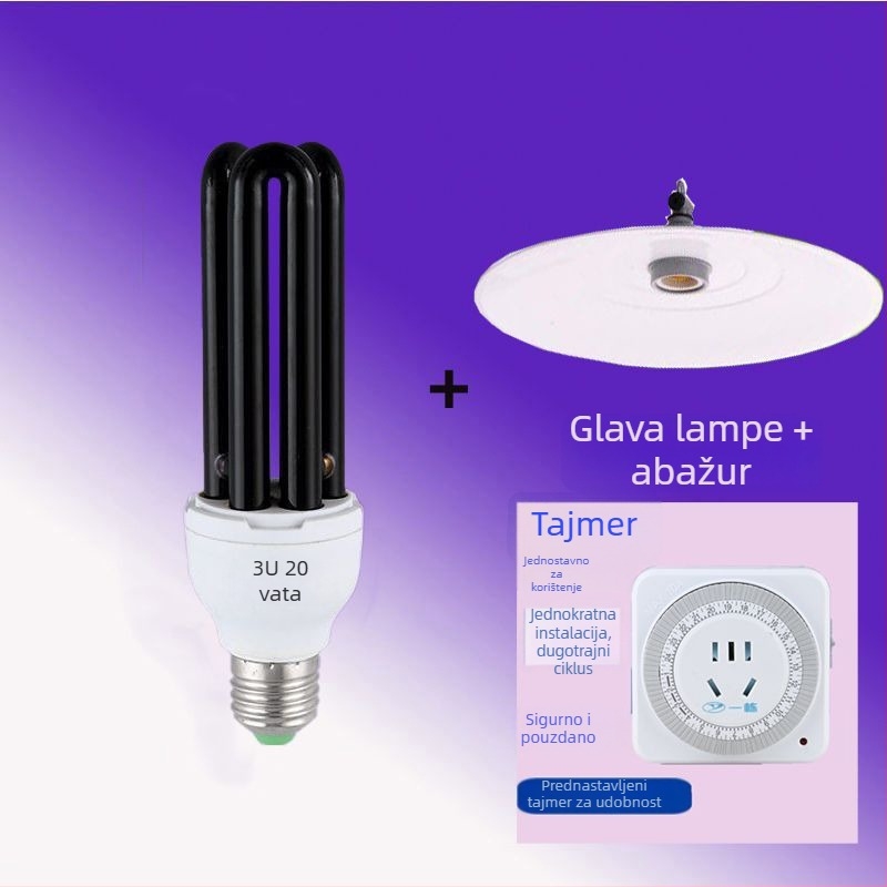 Vanjska električna lampa za hvatanje kukaca (komaraca) za otvorenu upotrebu; pokriće 10 m²; ručno električno ubijanje komaraca; bez ugrađene baterije