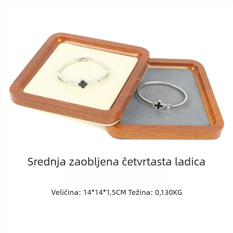 Drvena ploča za izlaganje nakita za prstene, narukvice i privjeske