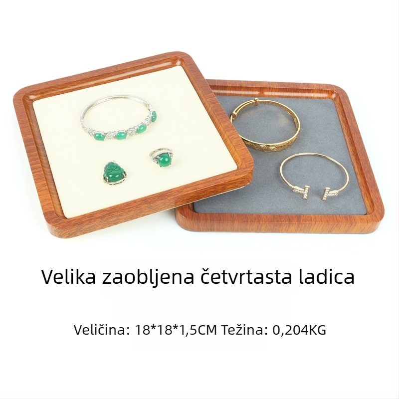 Drvena ploča za izlaganje nakita za prstene, narukvice i privjeske
