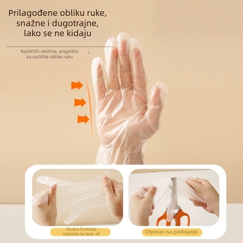 Jednokratne PE rukavice - debeli i prozirni