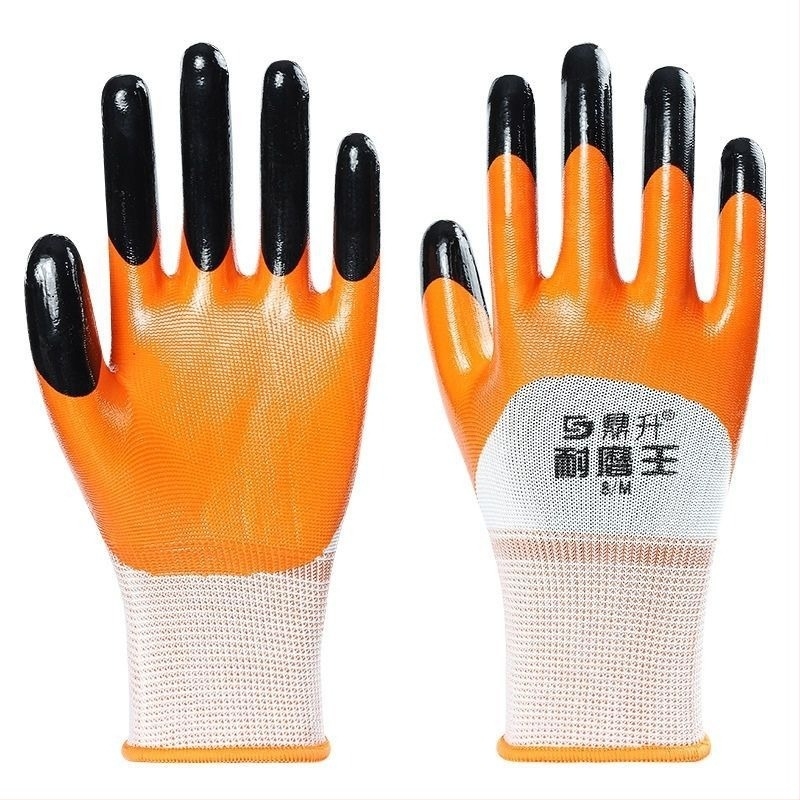 Nitrilne zaštitne radne rukavice - zaštita od kemikalija, ojačana konstrukcija, protuklizne, vodootporne (nitril, zaštita od kemikalija, ojačana konstrukcija, protuklizne, vodootporne)