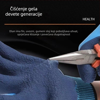 Radne rukavice – otporne na habanje, protuklizne, vodootporne; dvostruko latexno premazane rukavice za vrtlarstvo; otporne na probijanje; za vodene poslove