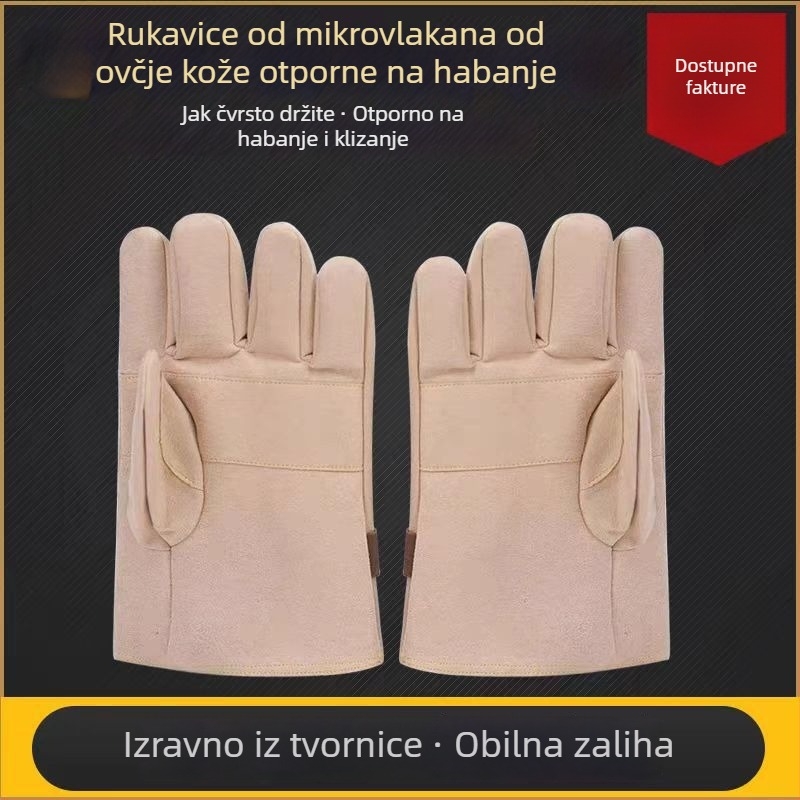 Rukavice od ovčje kože za rad pod naponom – zaštita od probijanja i rezanja, otporne na habanje i izolacijske rukavice (Materijal: ovčja koža; Funkcija: izolacija od električnog naboja; Primjena: električna gradnja; Težina: 200)