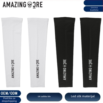 Unisex UV rukavice za golf od Ice Silk — prozračne, UV50+ zaštita, 100% poliester