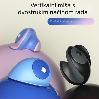 Ergonomska uspravna miš, 4 tipke, Bluetooth konekcija, Type-C punjenje, plug-and-play podrška