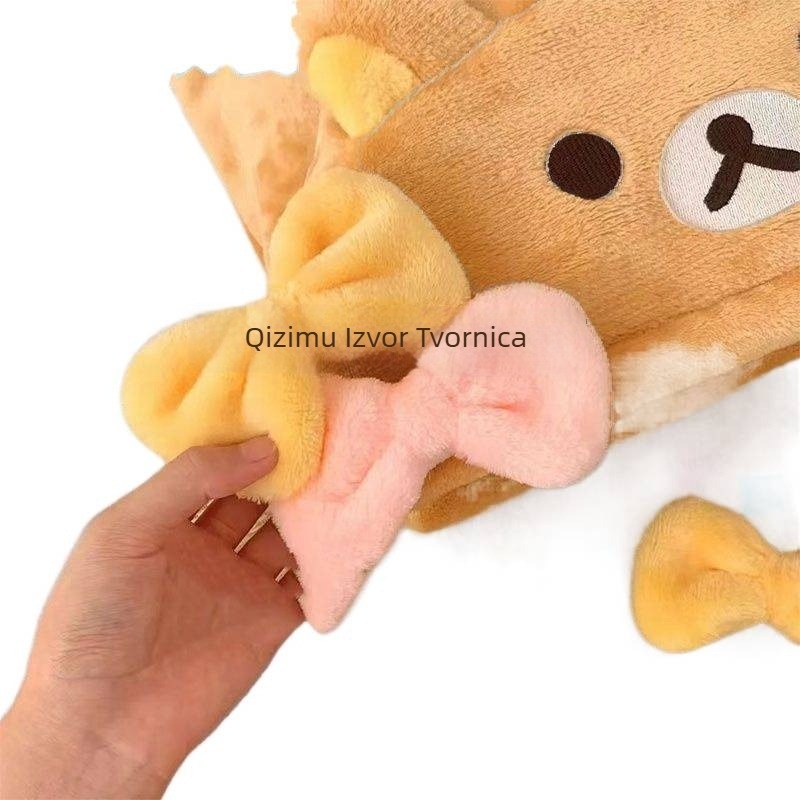 Šal s kapuljačom za ured - crtani dizajn, poliester, proljeće 2025