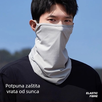 UV zaštita za lice i vrat – prozračna najlon tkanina, unisex, moderan gradski stil putovanja