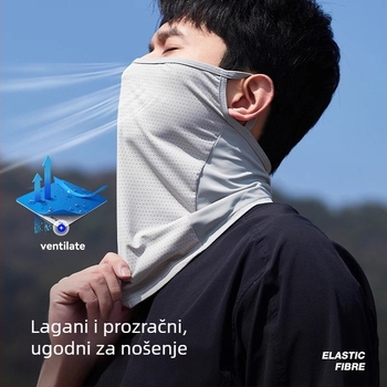 UV zaštita za lice i vrat – prozračna najlon tkanina, unisex, moderan gradski stil putovanja