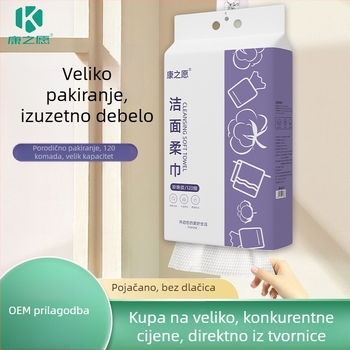 Jednokratne maramice za lice, 100% viskozna vlakna, montirane na zid, brza apsorpcija 0–5 s