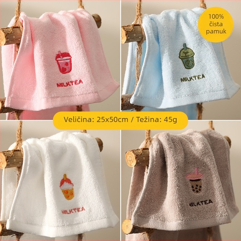 Ručnik za lice od 100% pamuka, 60 g, 32-slojna pređa, upijanje 5–10 s