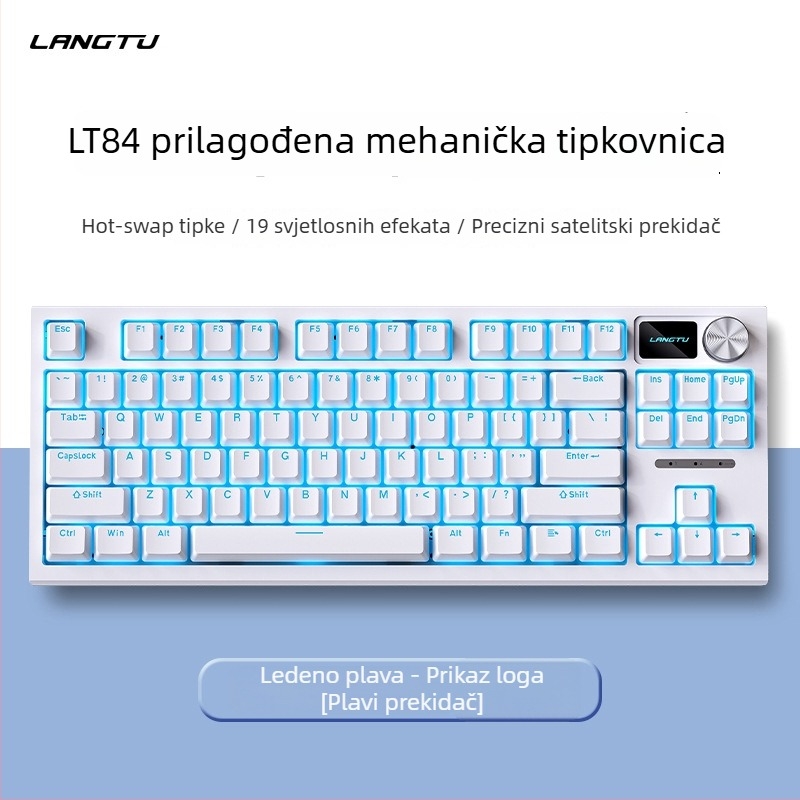 LT84 žični mehanički set tipkovnice i miša, USB, numerička tipkovnica