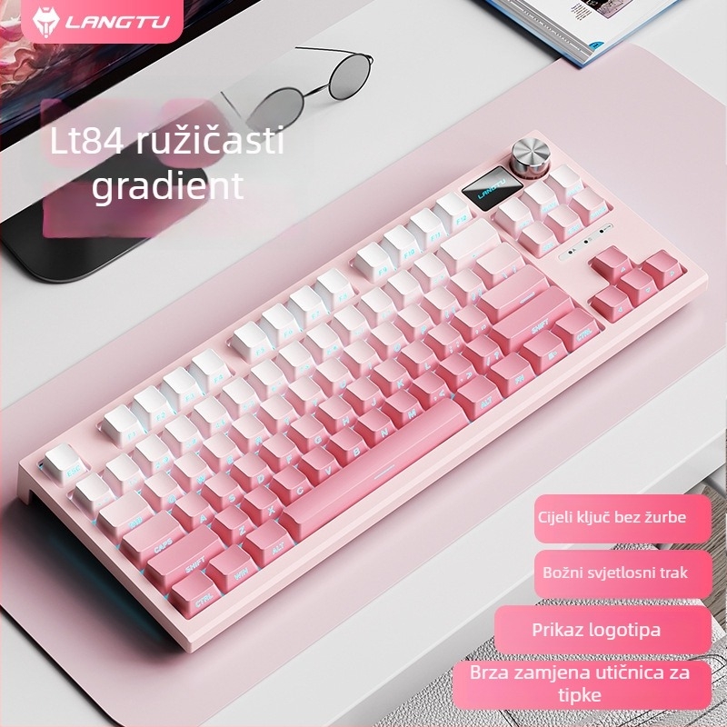 LT84 žični mehanički set tipkovnice i miša, USB, numerička tipkovnica