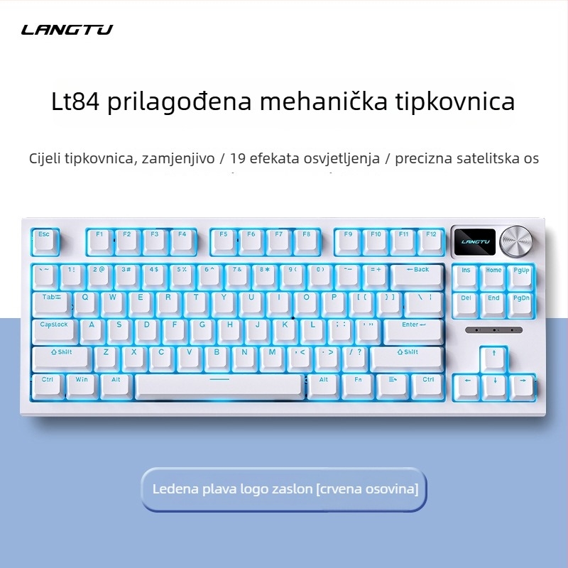 LT84 žični mehanički set tipkovnice i miša, USB, numerička tipkovnica