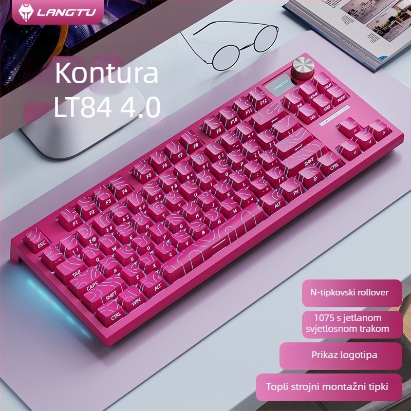 LT84 Žični mehanički komplet tipkovnice i miša, numerička tipkovnica, USB