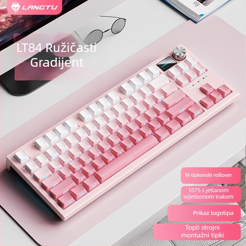 LT84 Žični mehanički komplet tipkovnice i miša, numerička tipkovnica, USB