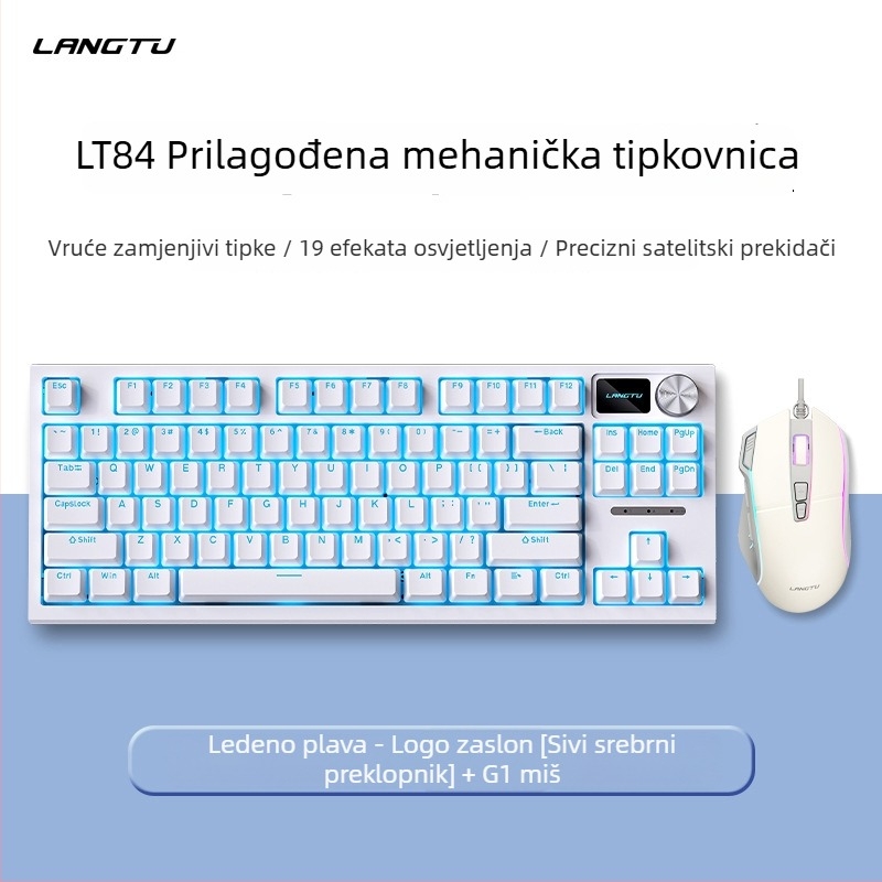 LT84 Žični mehanički komplet tipkovnice i miša, numerička tipkovnica, USB