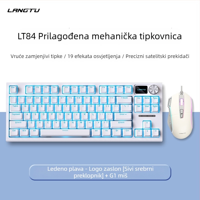 LT84 Žični mehanički komplet tipkovnice i miša, numerička tipkovnica, USB