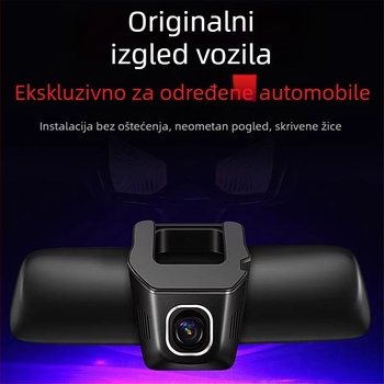 Auto dash cam, 4K 2160P, Dualni objektiv, 170° široki kut, F1.5 otvor blende (snimanje u petlji)