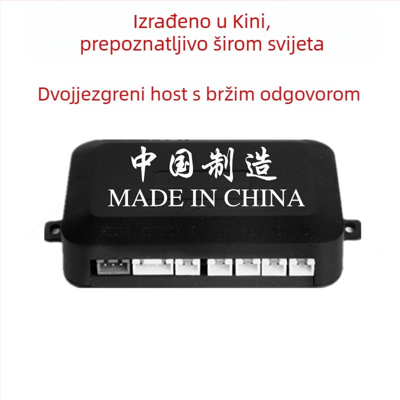 Radar za vožnju unazad s 4/6/8 sondi, zvučni signal s realnim glasom, dvostruko jezgreni polukružni zaslon, slika prednjeg i stražnjeg radara, model CQ-1401