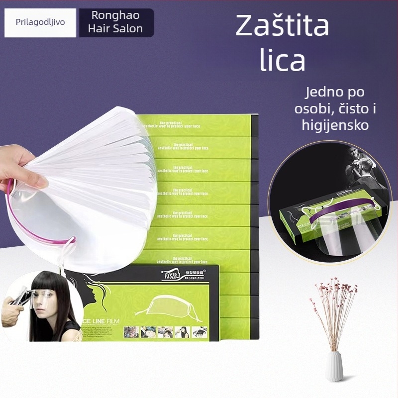 Frizerski alati: jednokratne naljepnice za čelo za zaštitu lica pri bojanju kose, maska za kosu za salone (Kategorija proizvoda: Frizerski alati; Podrijetlo: Hebei; Namjene: Opće; Specifikacije: Konzultacije; Učinkovitost: Drugo)