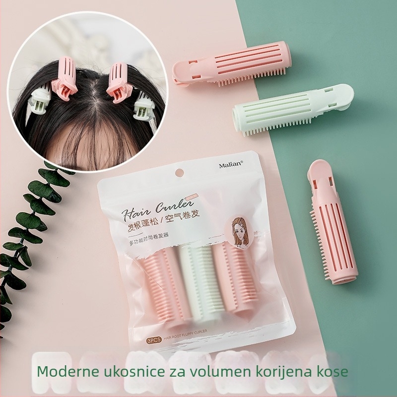 Korejskog stila geometrijska plastična kopča za kosu za sigurno oblikovanje korijena — ručna izrada, neovisno pakiranje