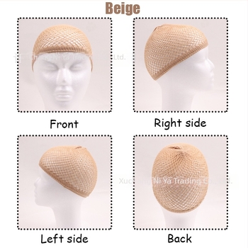 Kapa za periku s elastičnom mrežom za kosu, dvostruki dugi mrežni dio za stiliziranje perike, 20 g