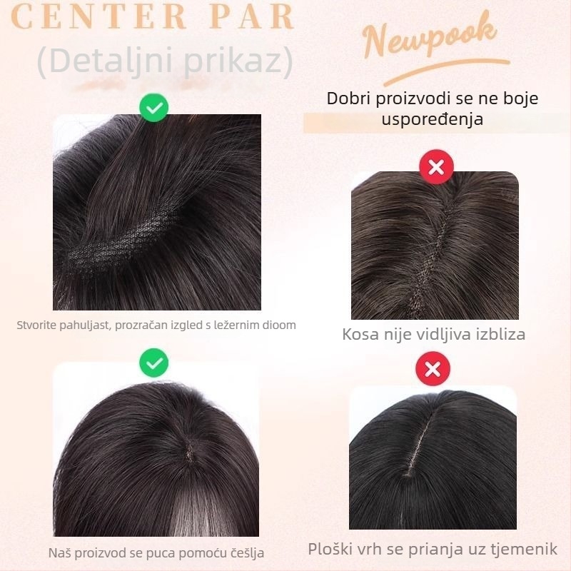 Peruka s čipkastom mrežom za žene, ručno tkana, ljudska kosa, ravni kroj, volumen na vrhu glave, prirodni prednji dio, bojanje i ravnanje dopušteni