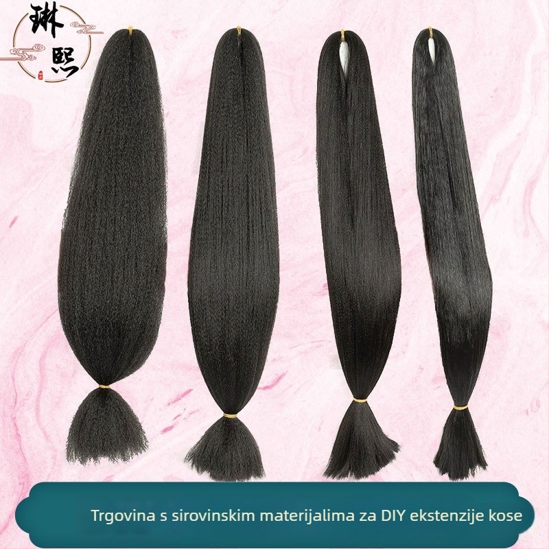 Materijal za cosplay periku - Ručno izrađen, Duga kosa, Domaći svila, Prastar stil, DIY oblikovanje Hanfu