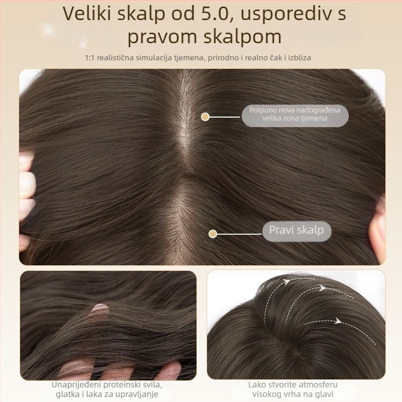 Perika za žene – volumen, vodeni valovi, dugi kovrče, model J56, mehanizam, materijal: žica visoke temperature, nije za bojanje