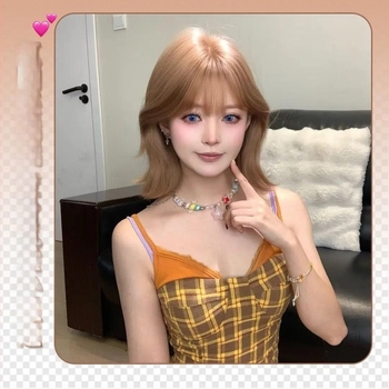 Perika za žene, prirodan stil, potpuno pokrivanje glave, termički otporna sintetička kosa