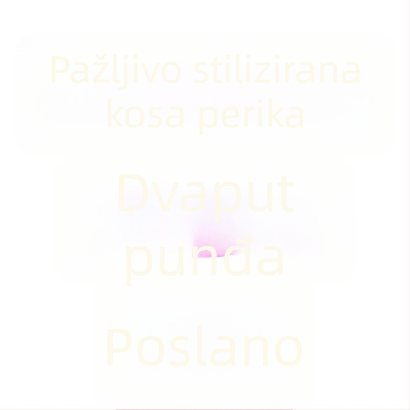 Duža ravna perika za žene, crno-smeđa boja, lagane prozračne šiške i bočni pramenovi; može se oblikovati u dvostruku repu